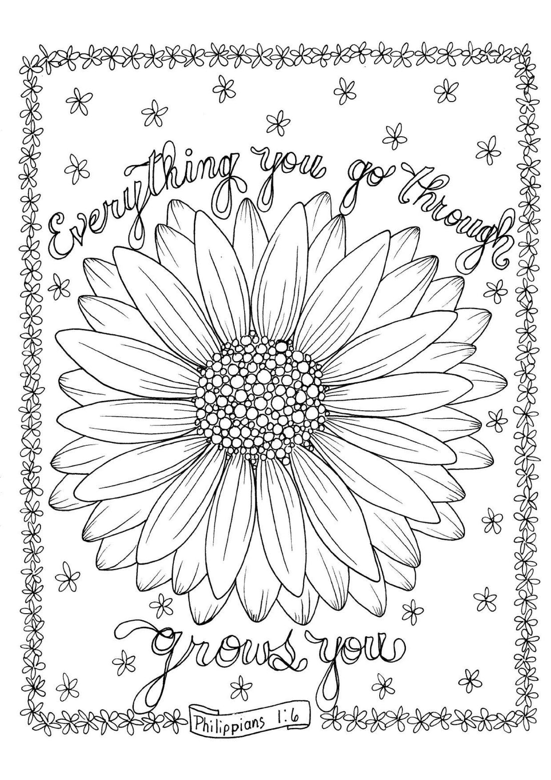 Philippians 1:6 - Coloring Sheet