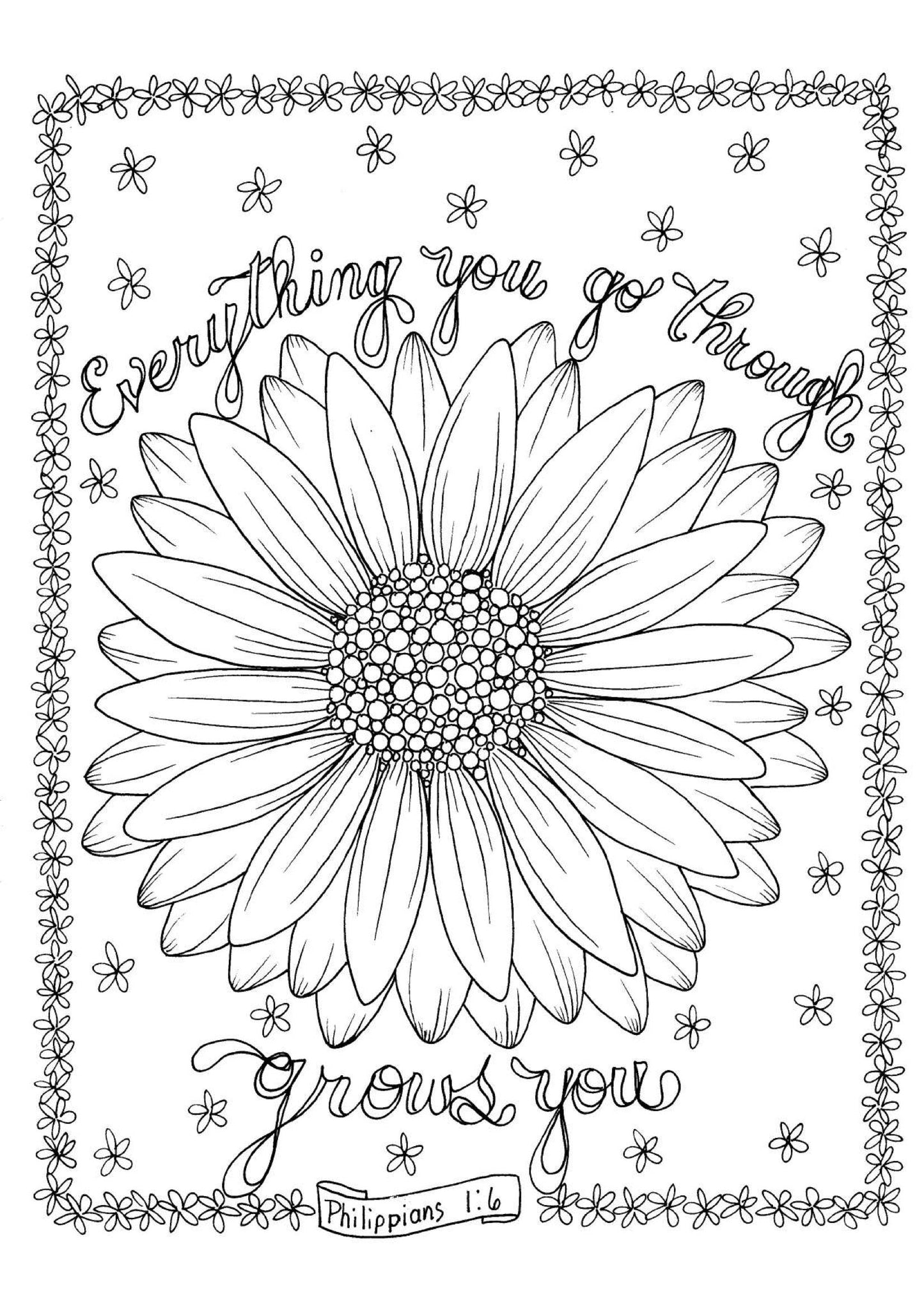 Philippians 1:6 - Coloring Sheet