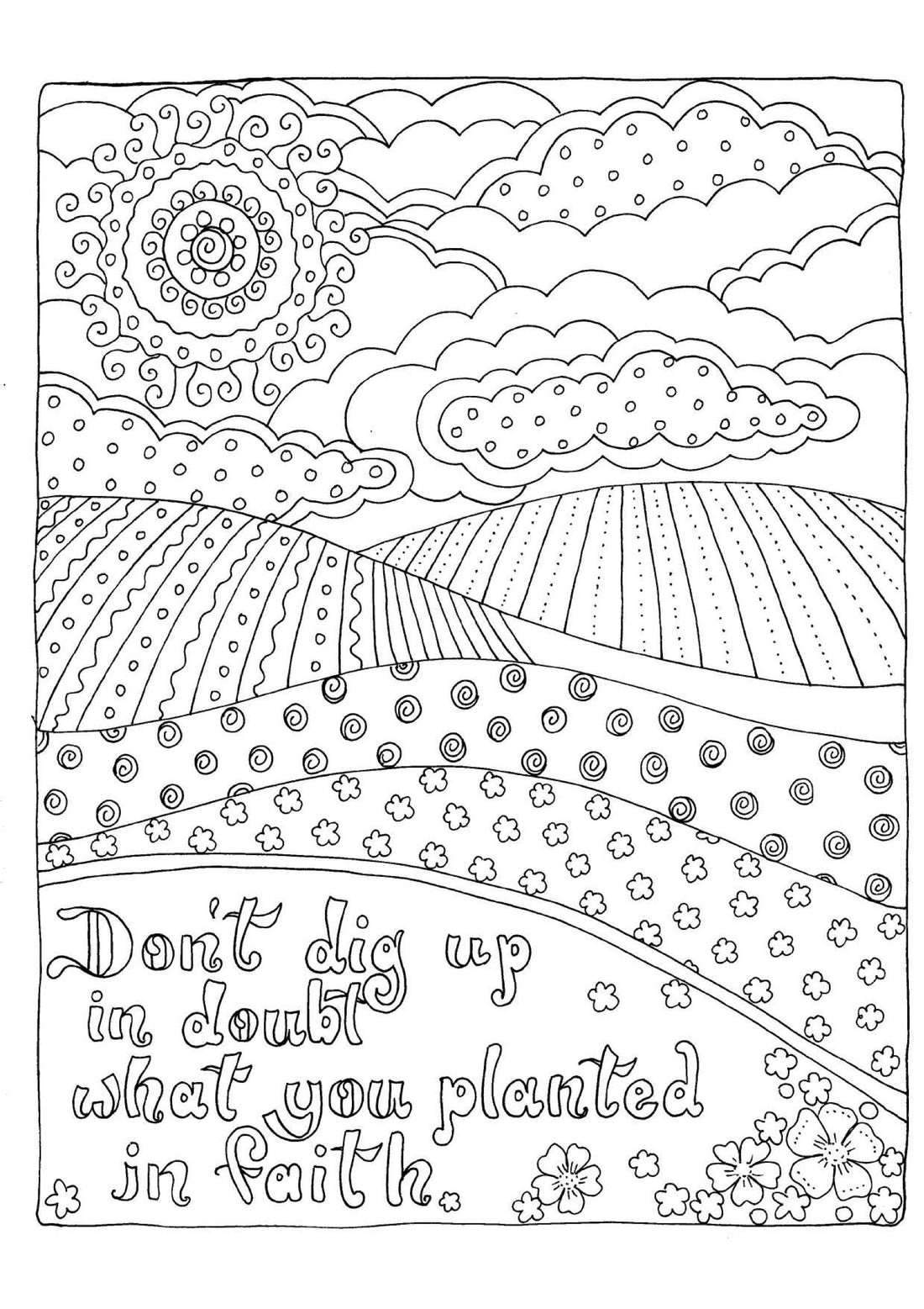 Planted in faith - Coloring Sheet
