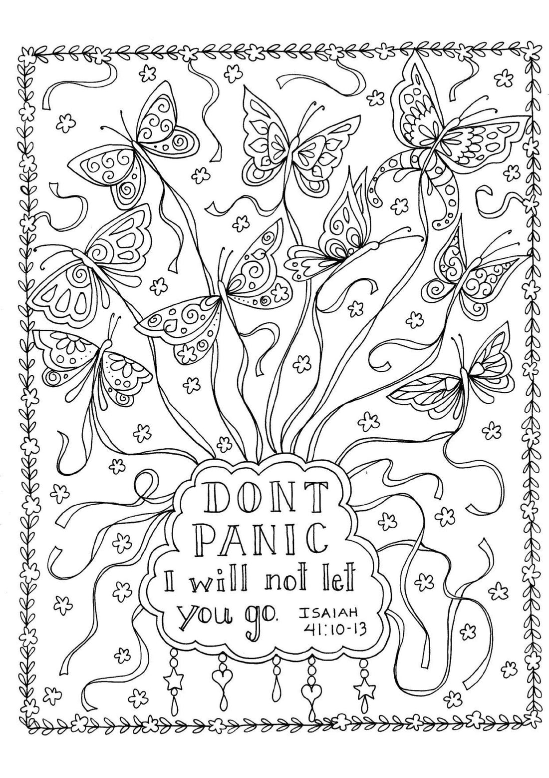 Isaiah 41:10-13 - Coloring Sheet