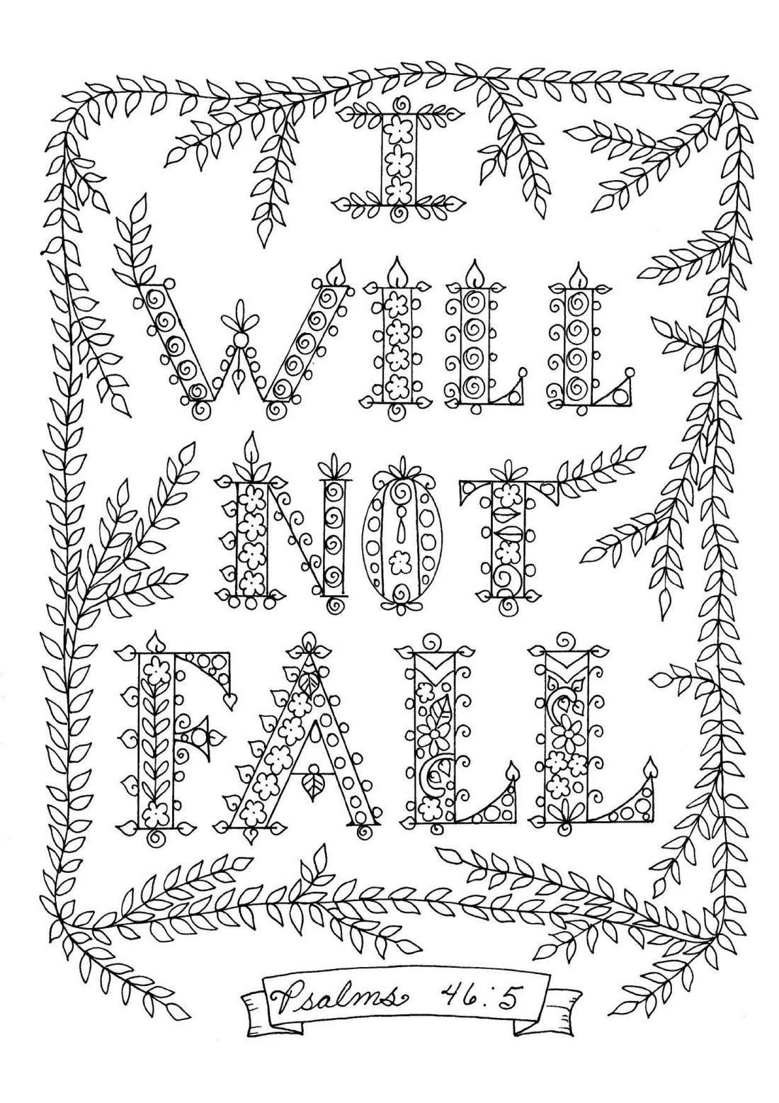 Psalms 46:5 - Coloring Sheet