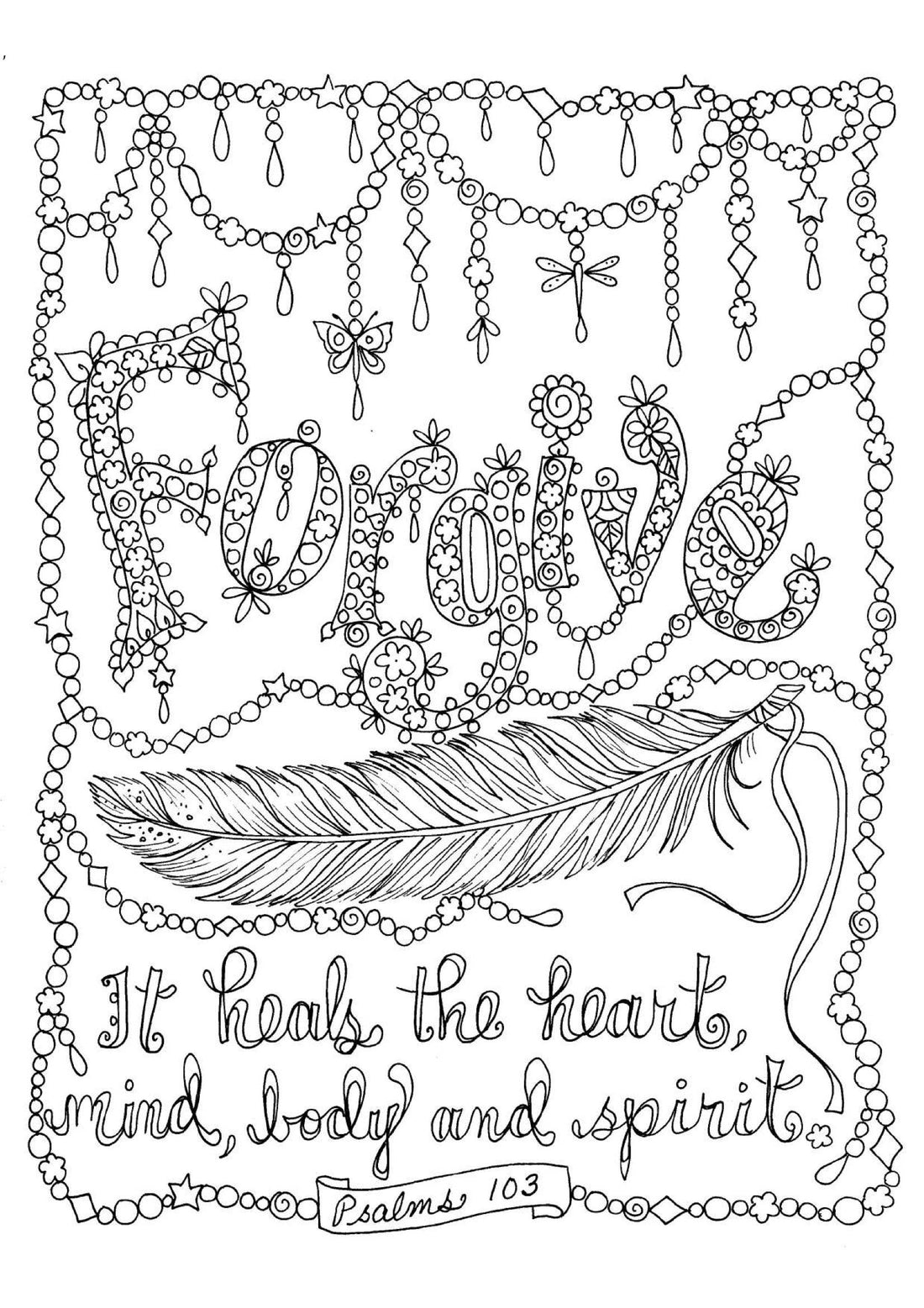 Psalms 103 - Coloring Sheet