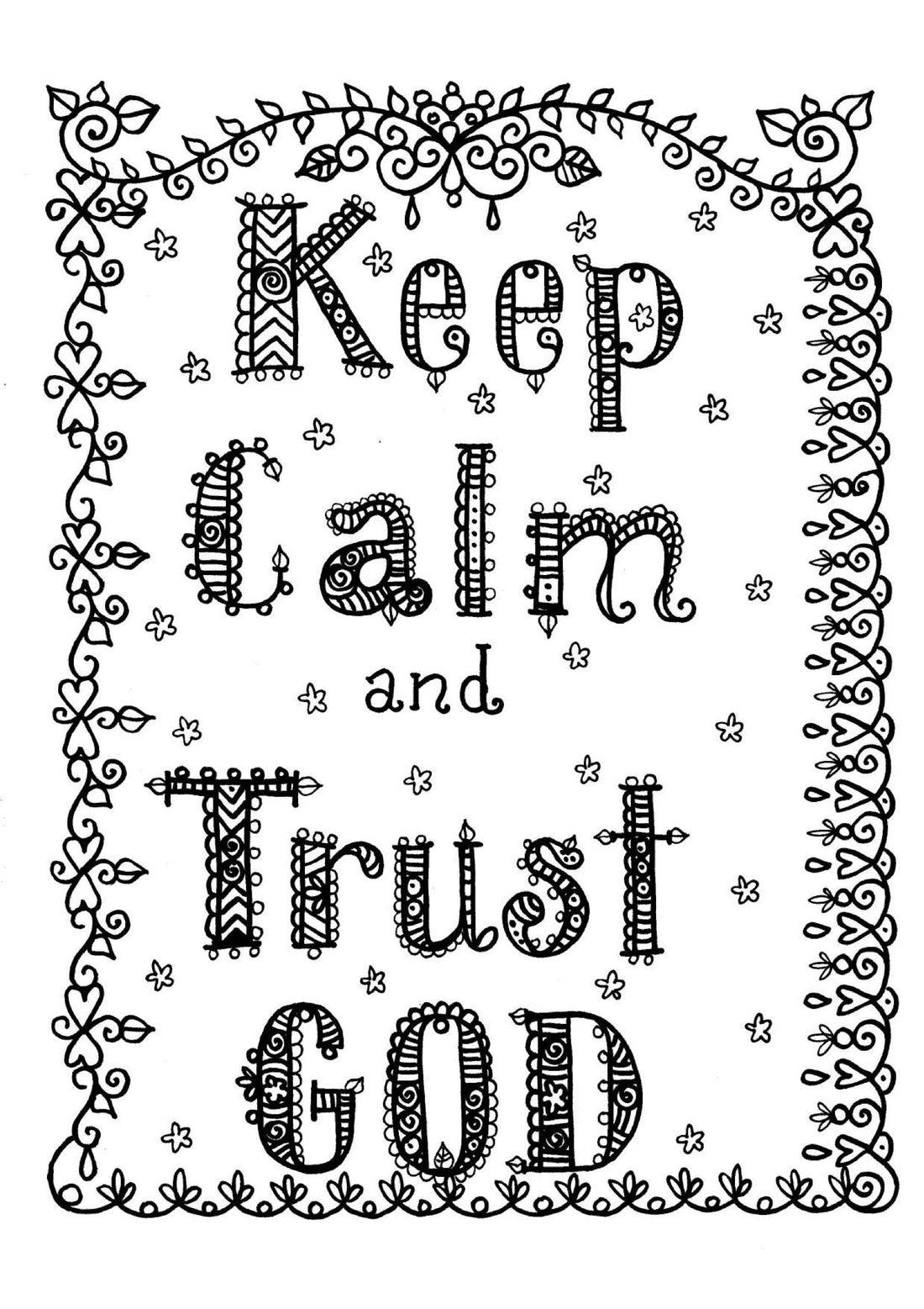 Keep Calm - Coloring Sheet
