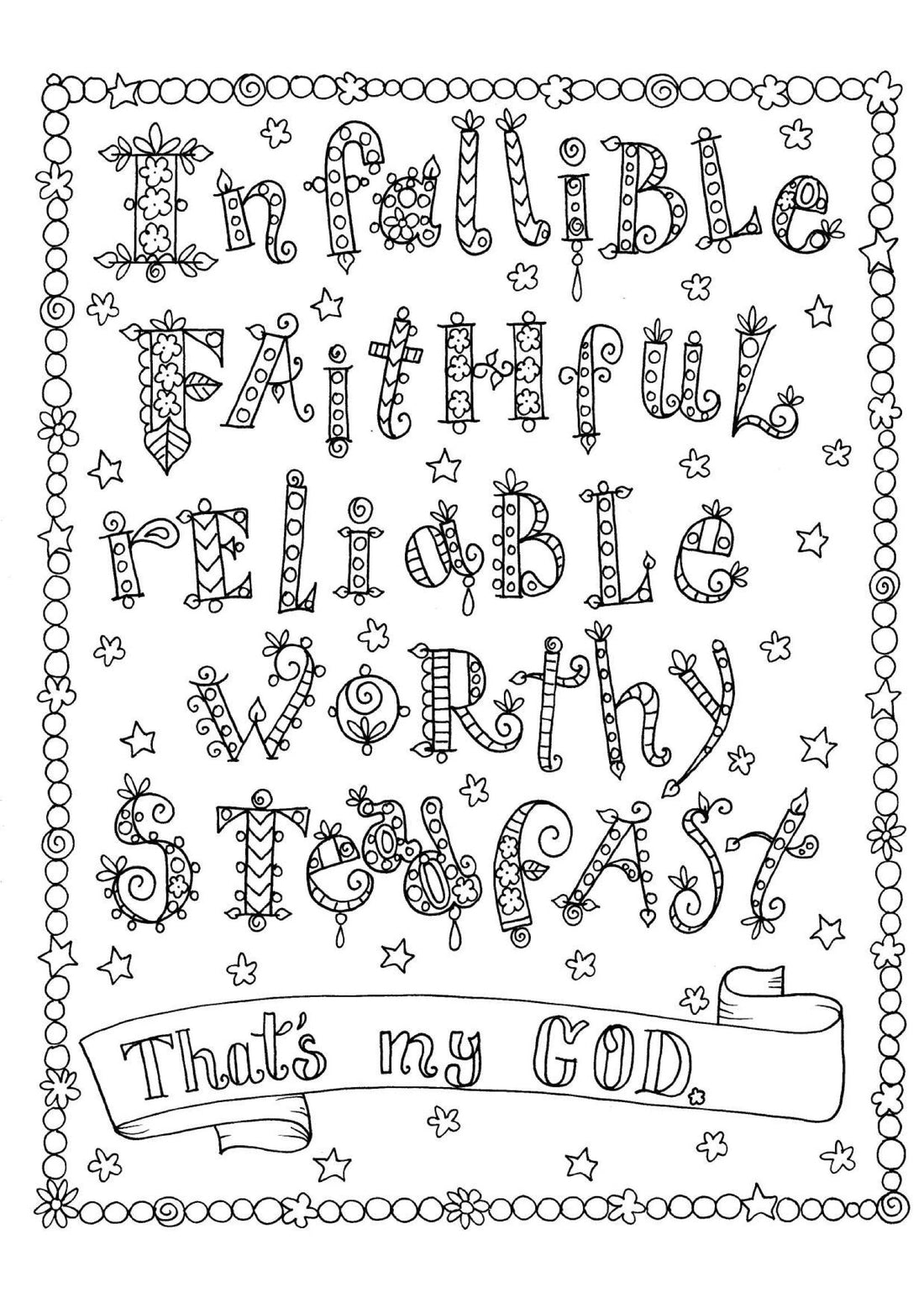 That's my God - Coloring Sheet