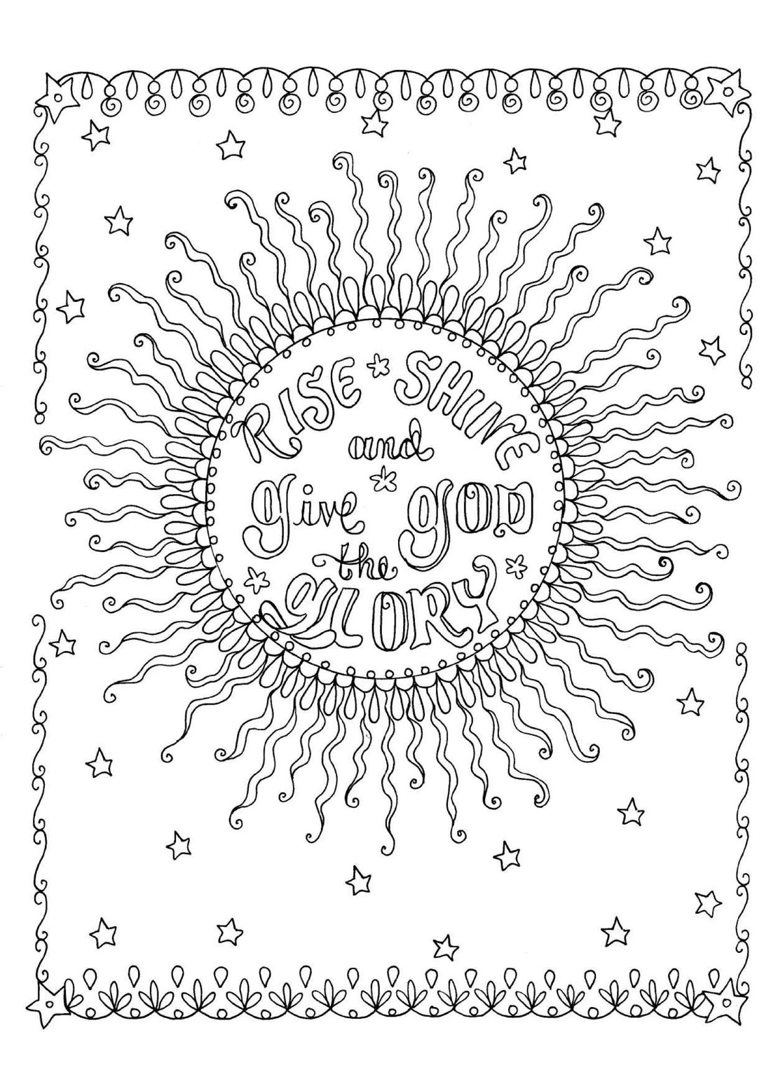 Rise and Shine - Coloring Sheet