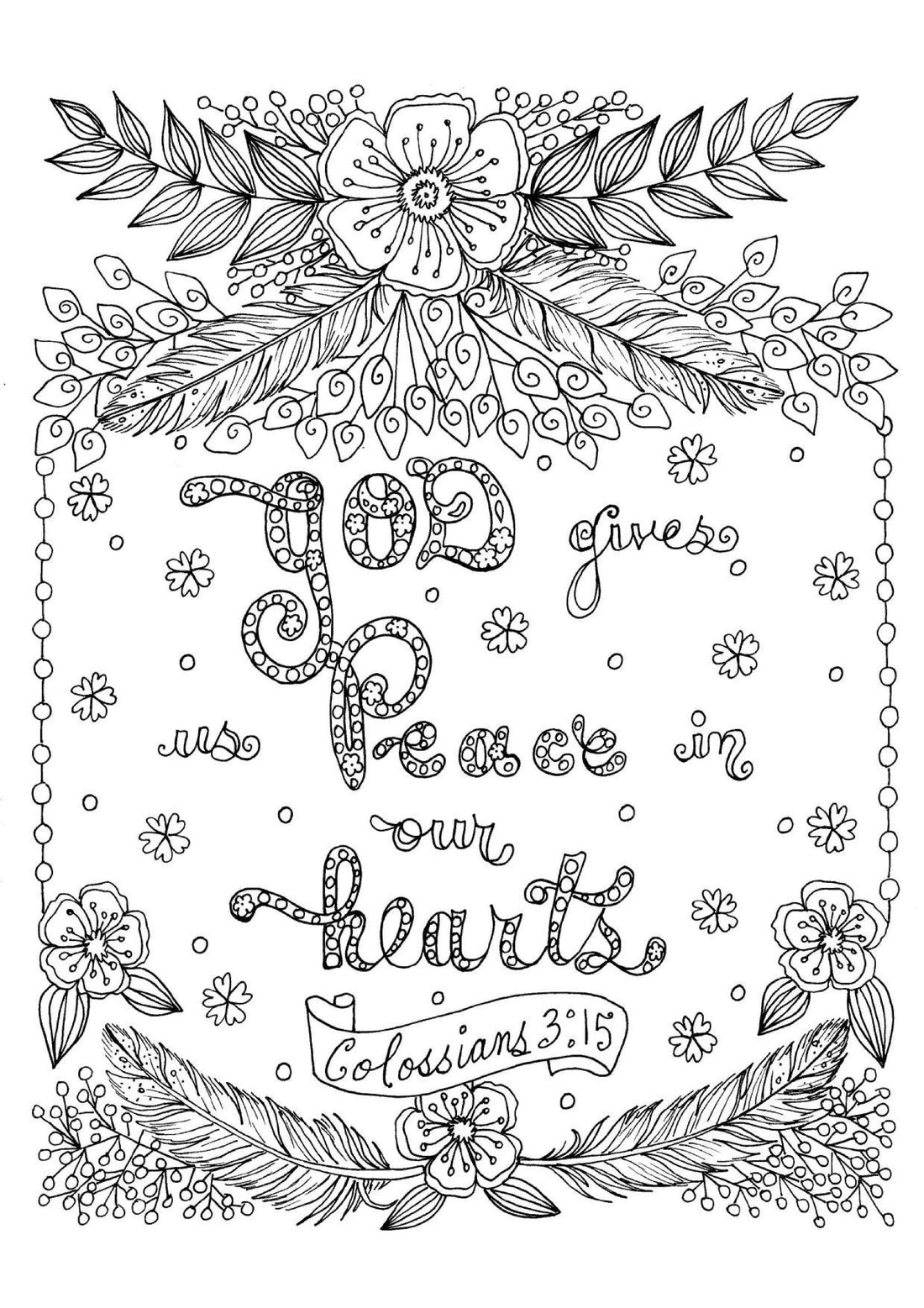 Colossians 4:15 - Coloring Sheet