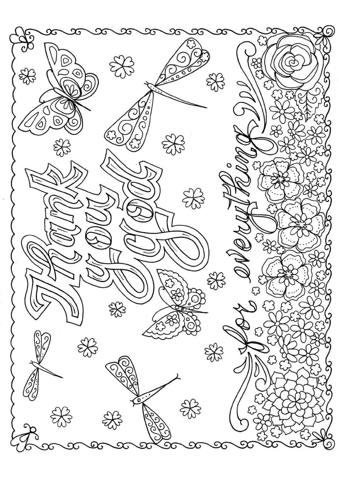 Thank you God - Coloring Sheet