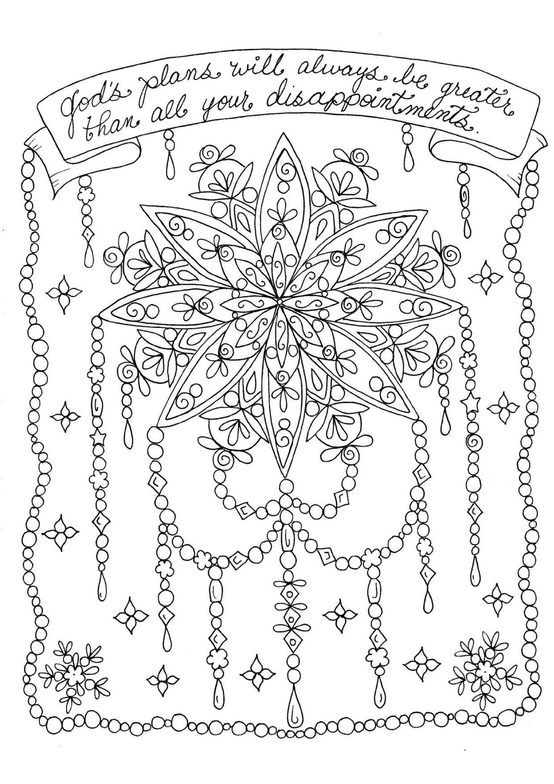 Gods Plans - Coloring Sheet