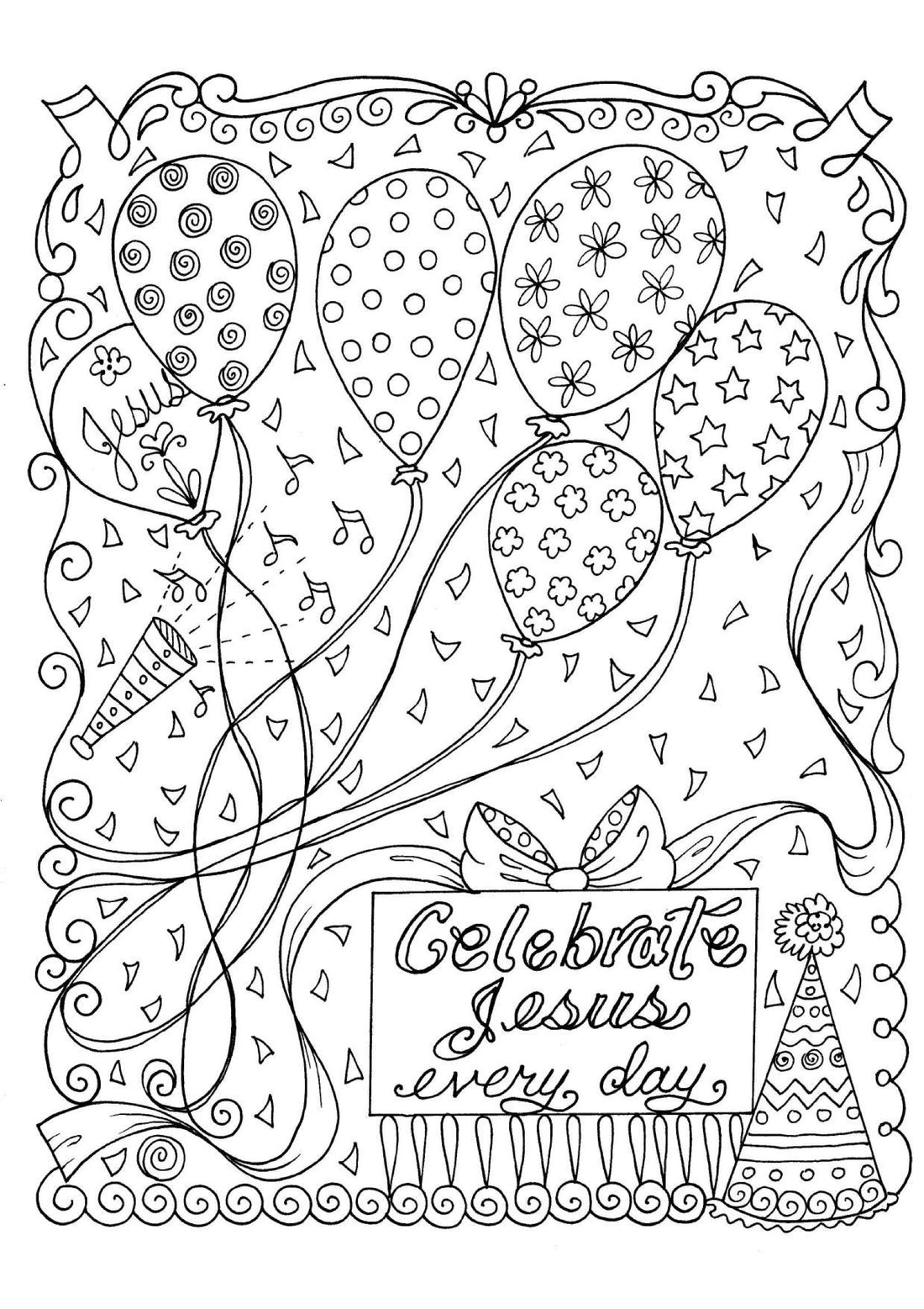 Celebrate Jesus - Coloring Sheet