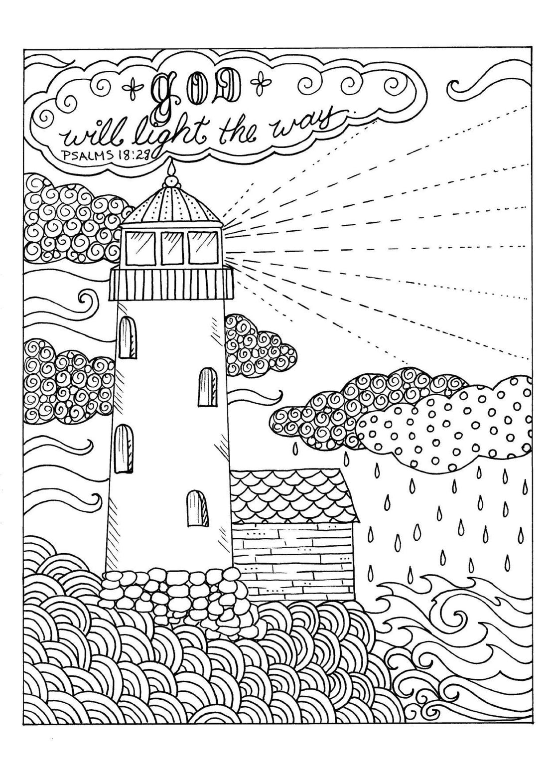 Psalms 18:28 - Coloring Sheet
