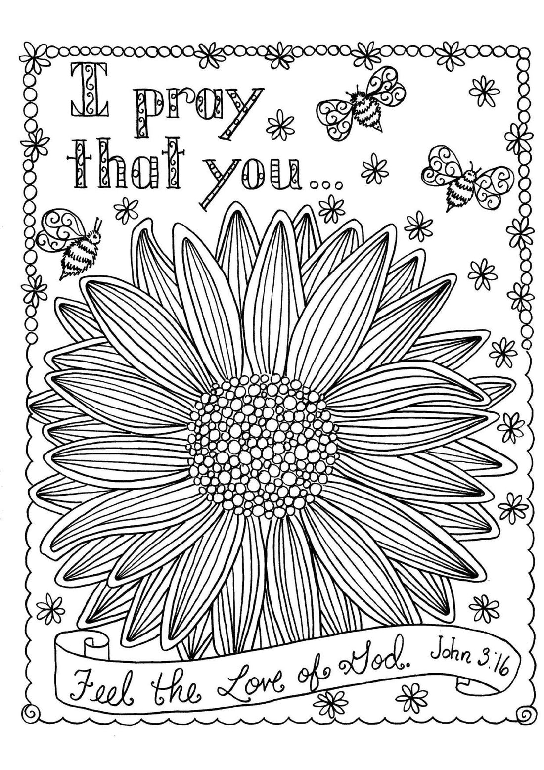 John 3:16 - Coloring Sheet