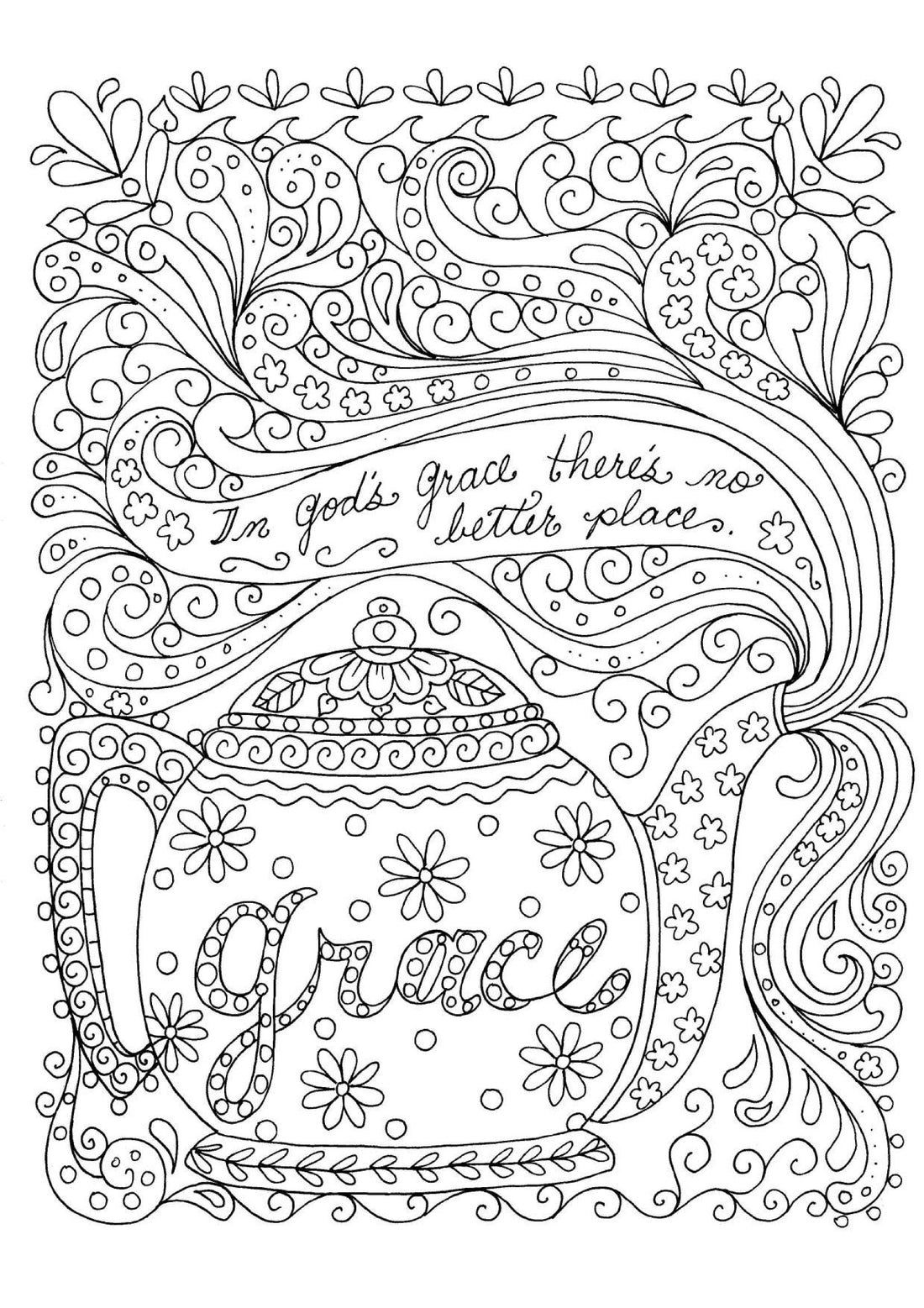 God's Grace - Coloring Sheet