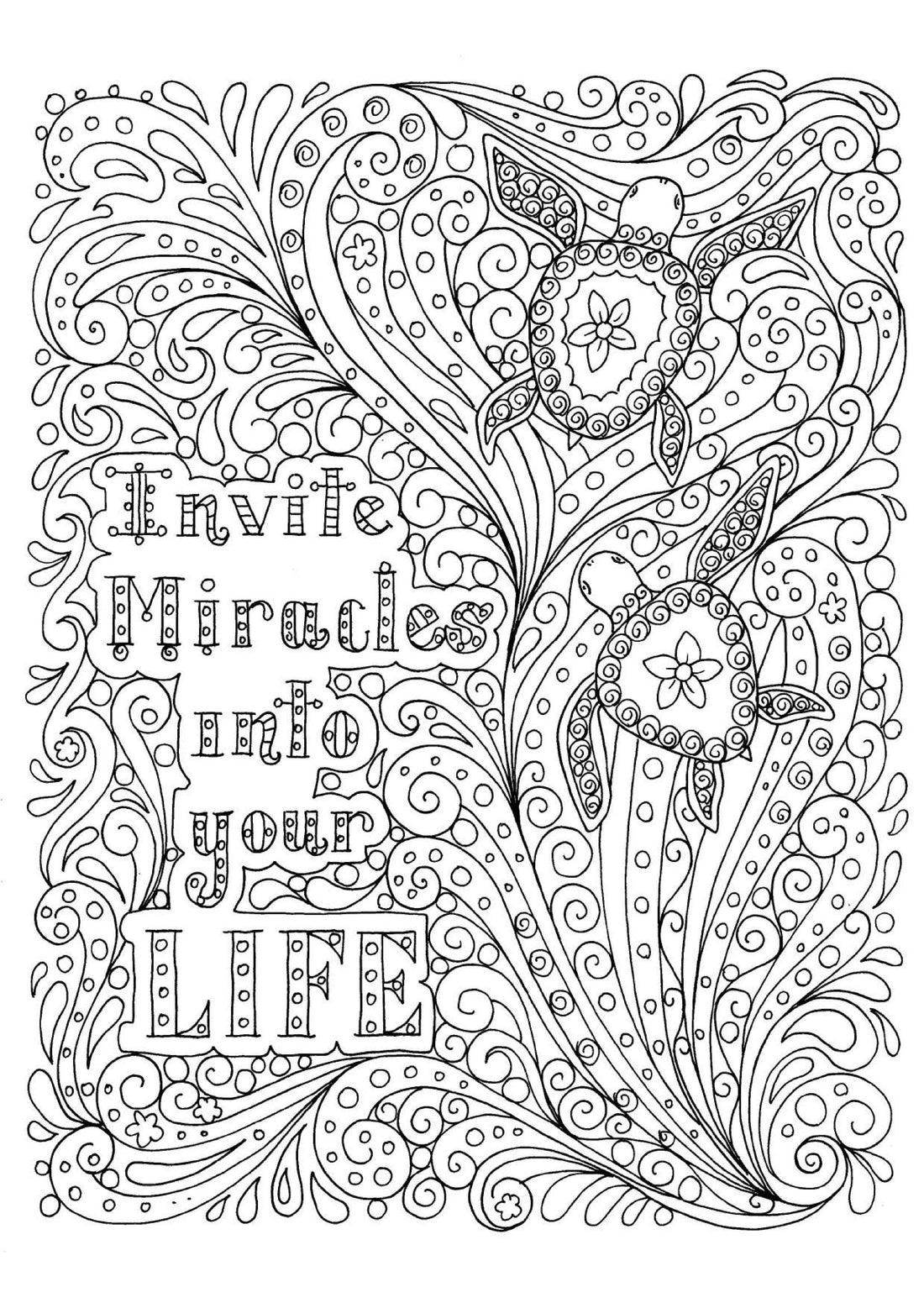 Invite Miracles - Coloring Sheet