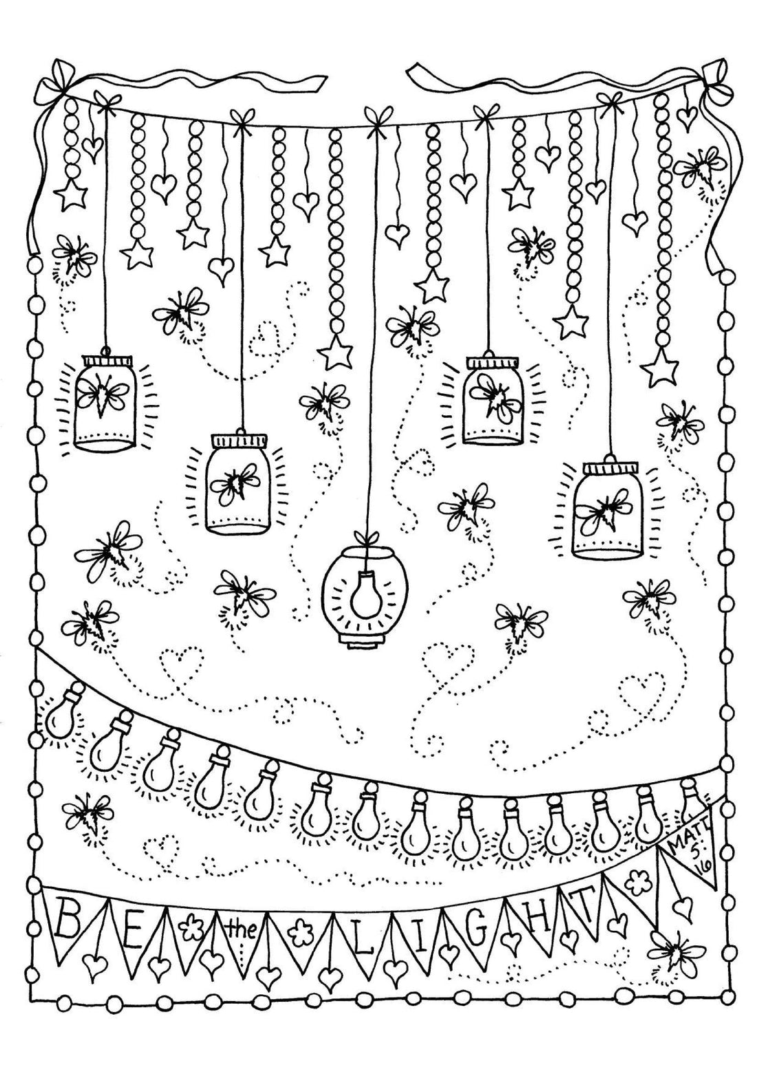Matthew 5:16 - Coloring Sheet
