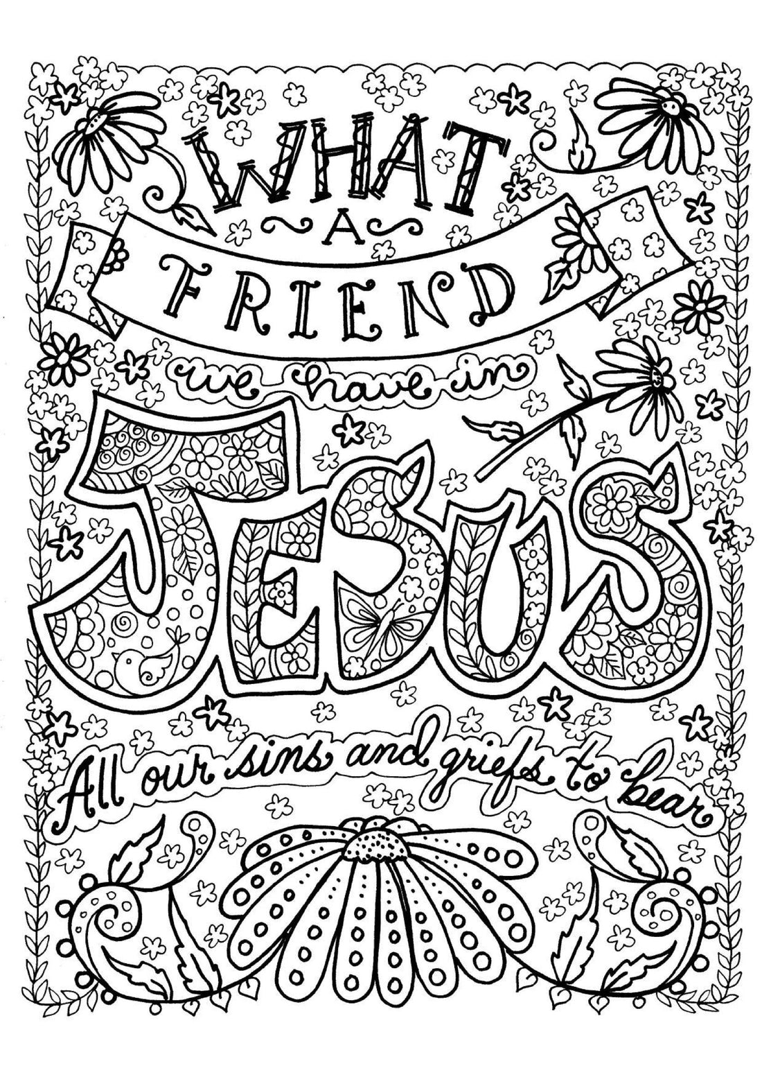 What a friend - Coloring Sheet