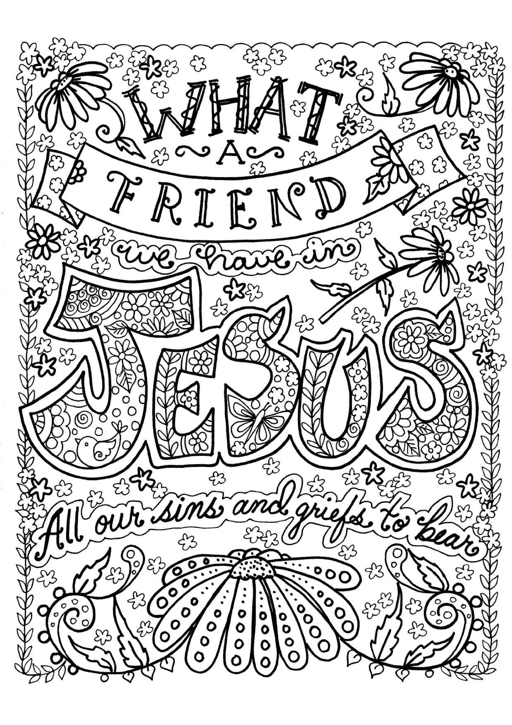 What a friend - Coloring Sheet