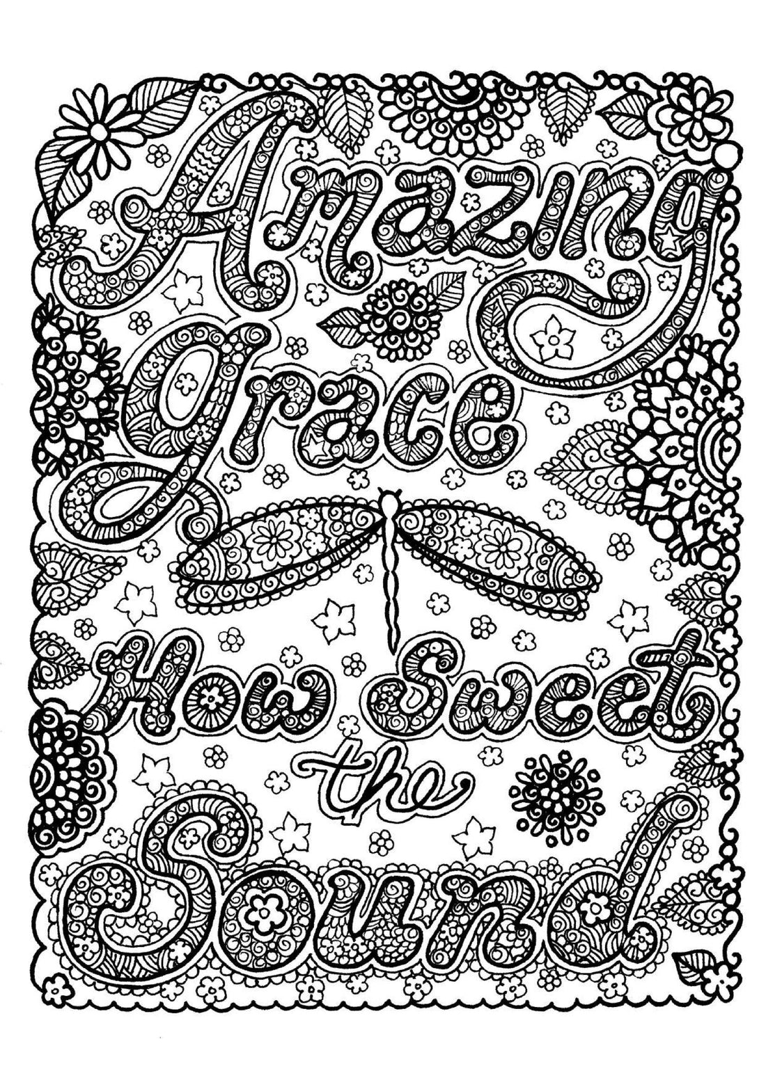 Amazing Grace - Coloring Sheet