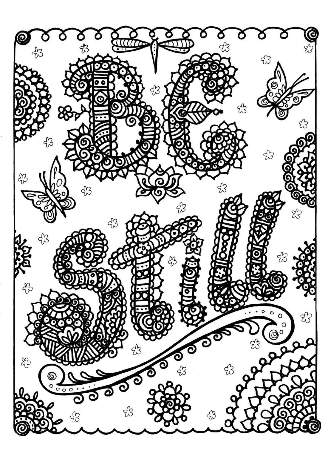 Be still - Coloring Sheet