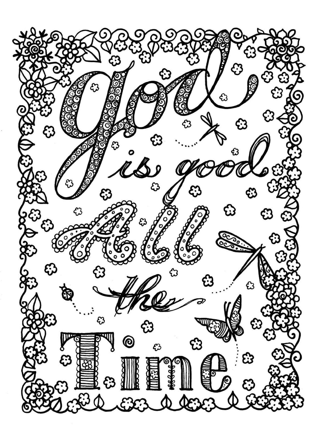 God is good - Coloring Sheet