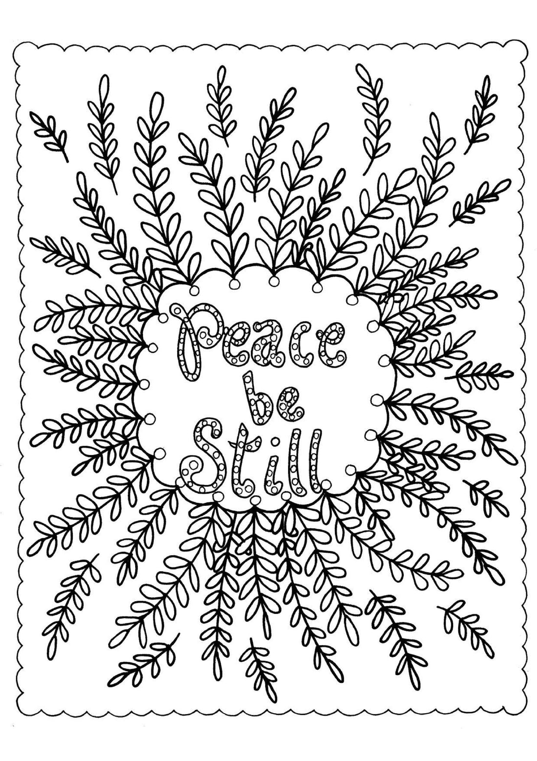 Peace be Still - Coloring Sheet