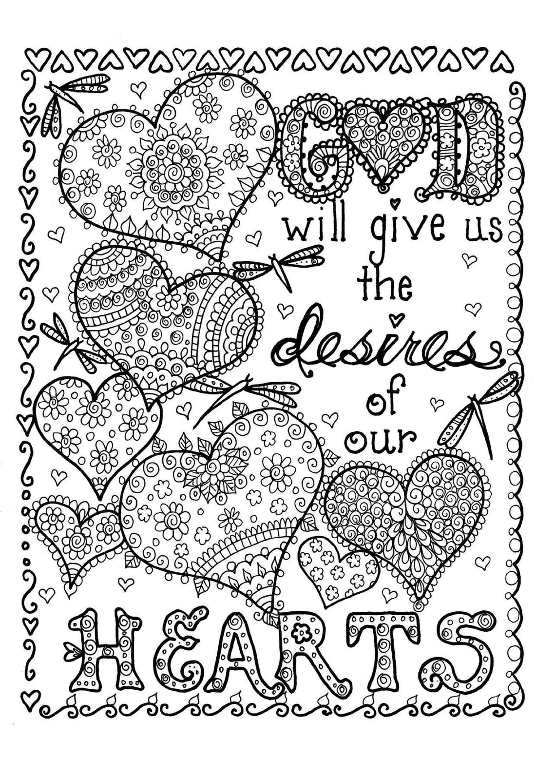 God will give - Coloring Sheet