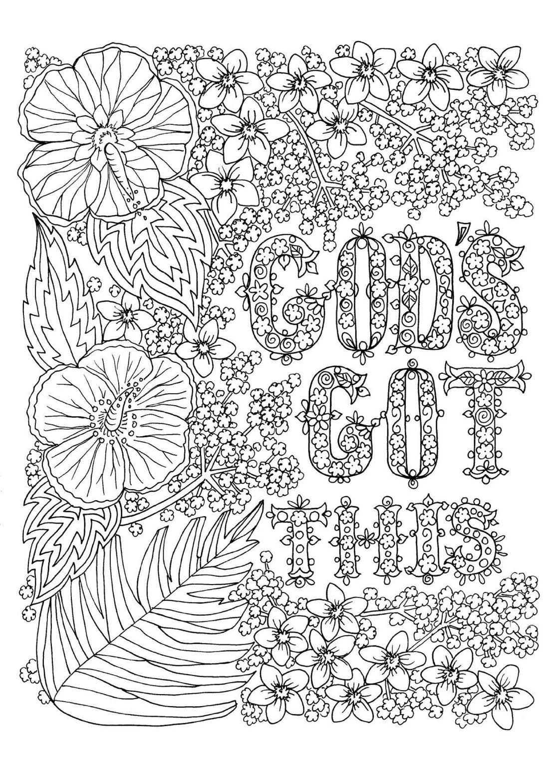 Gods got this - Coloring Sheet