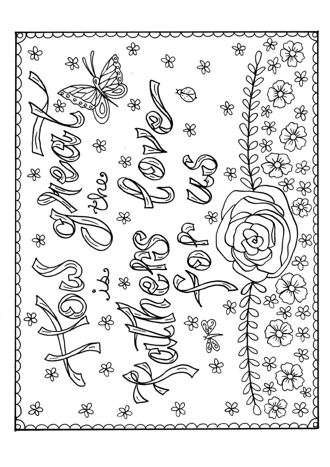 How great is the fathers love - Coloring Sheet