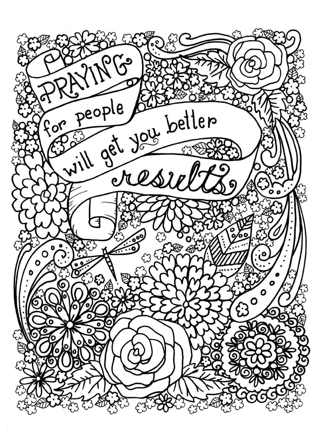 Praying for People - Coloring Sheet